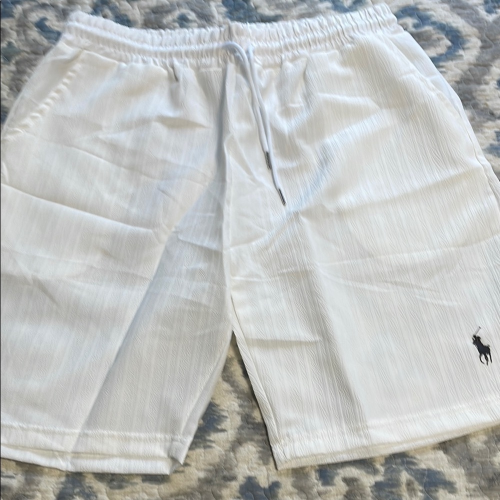 White Polo like Shorts